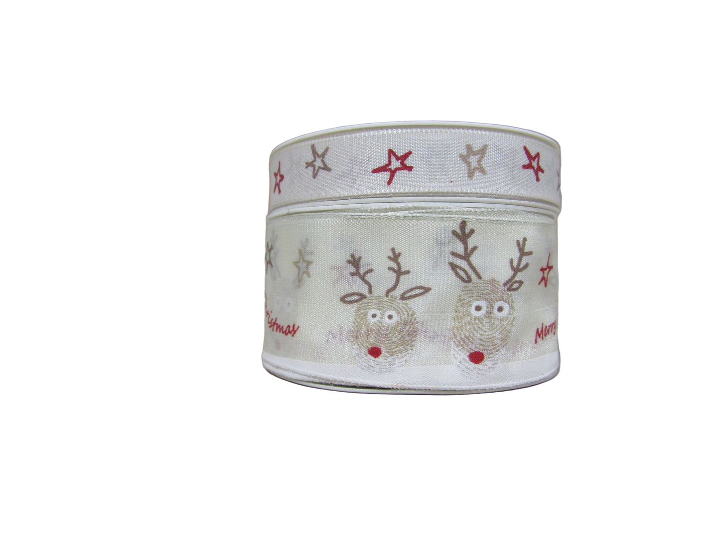 Panglica decorativa cu cerbi 3,8 cm x 2m