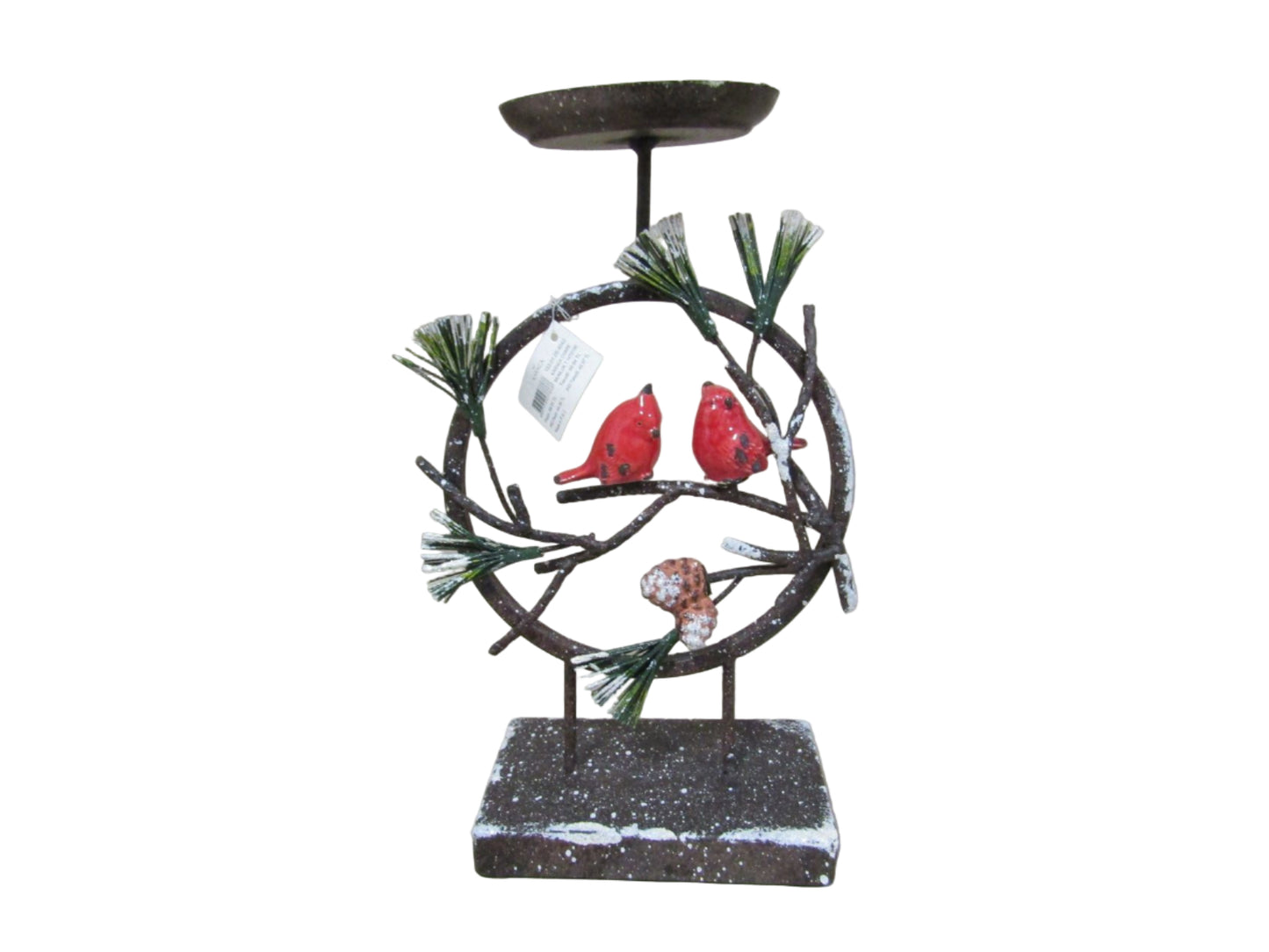 Decoratiune suport lumanare metal 29 cm
