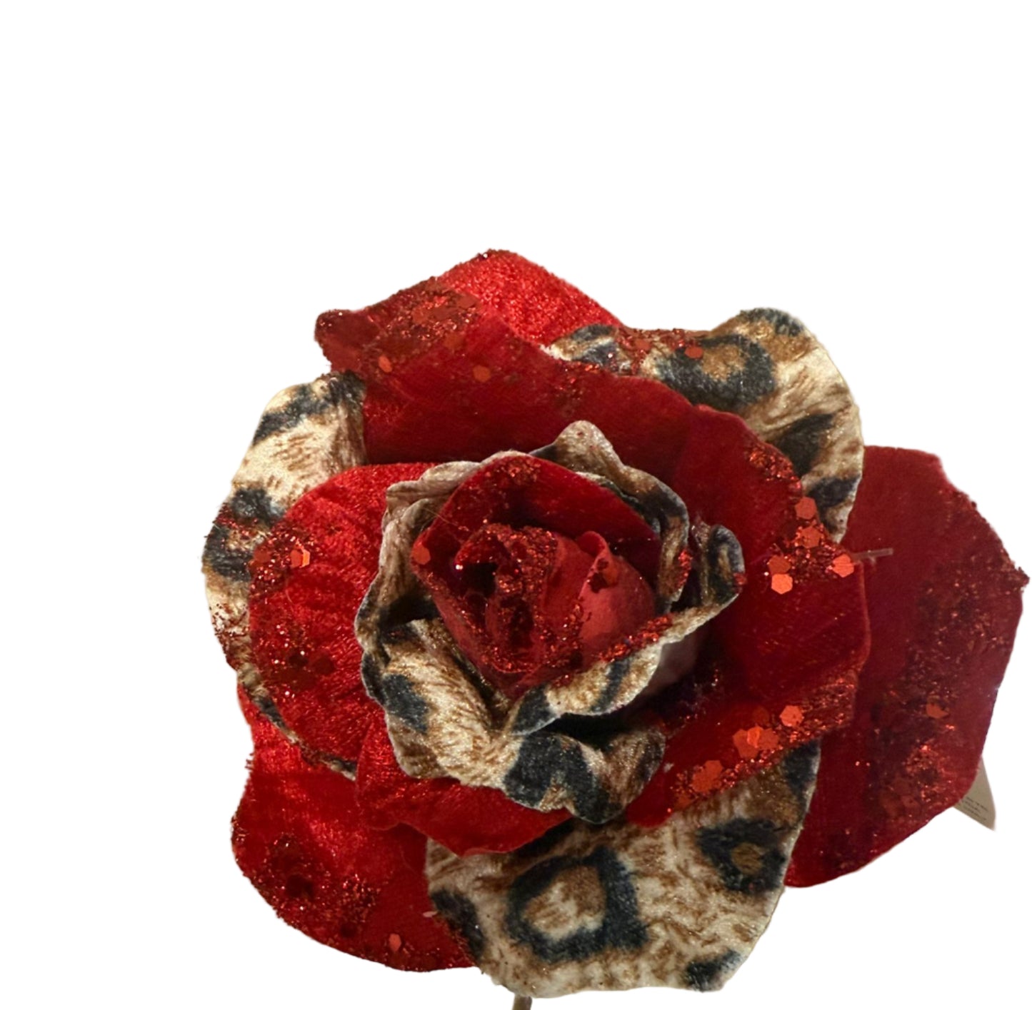 Trandafir animal print rosu 17 cm