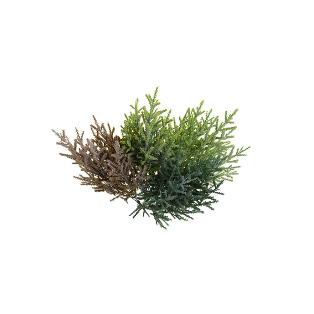 Buchet brad artificial decorativ verde 38 cm