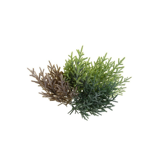 Buchet brad artificial decorativ verde 38 cm