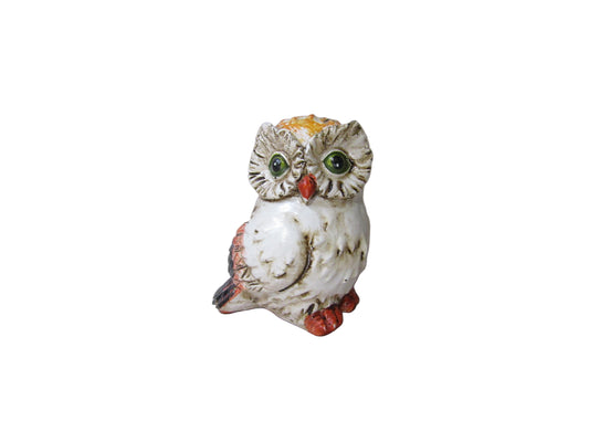 Decoratiune de craciun bufnita polyresin 7 cm