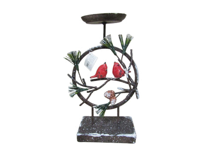 Decoratiune suport lumanare metal 29 cm