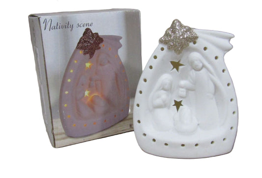 Decoratiune sceneta nasterea Domnului cu led, 10 cm