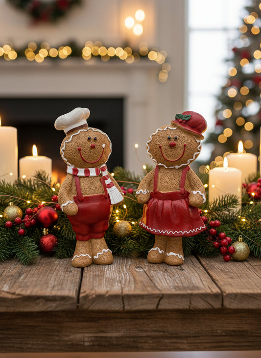 Decoratiune Om din turta dulce 10.5 cm set 2 buc