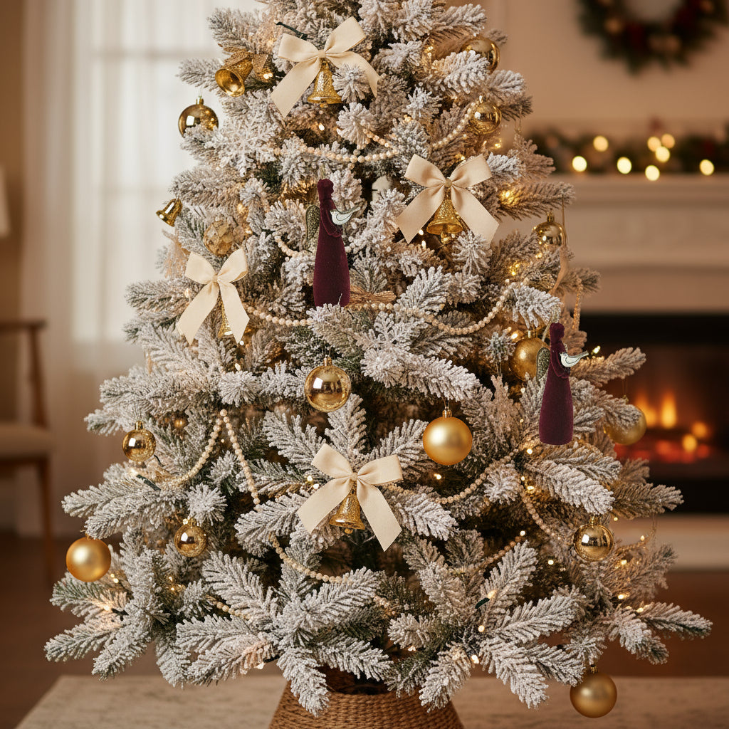 Decoratiune brad ingeras red velvet 3x9cm