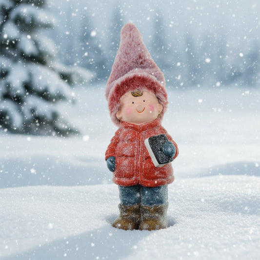 Decoratiune de craciun figurina copilas 20 cm