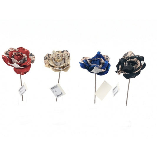 Trandafir animal print rosu 17 cm