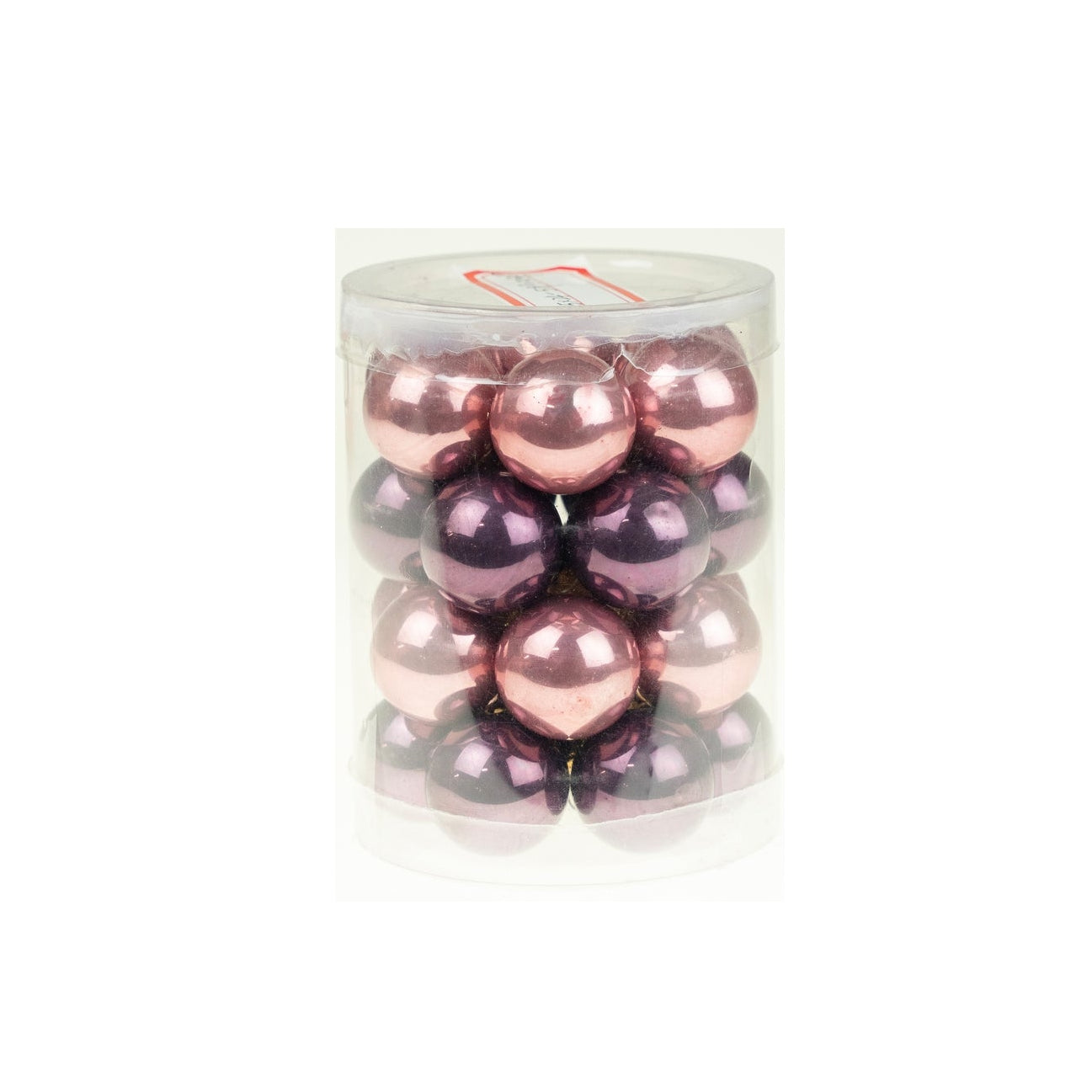 Globuri sticla mix roz 2,5 cm