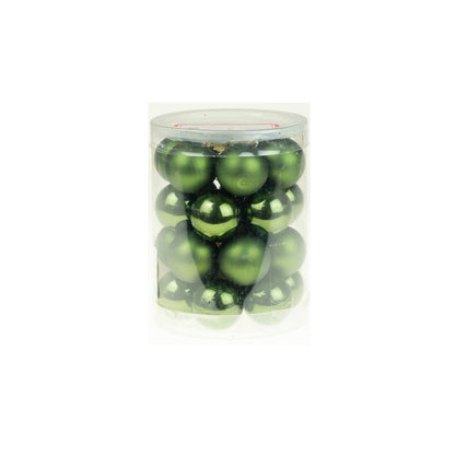 Globuri sticla mix verde 2,5 cm