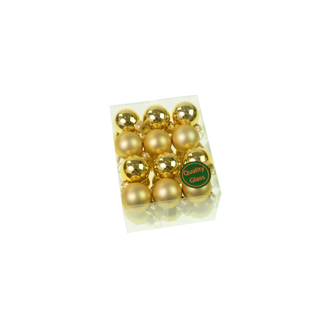 Globuri sticla mix auriu 3 cm